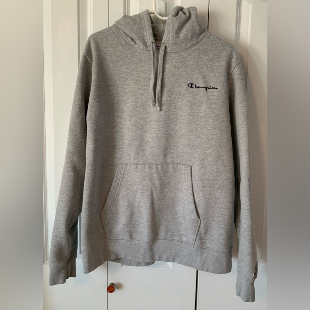 Champion Men’s Heather Gray Athletic Hoodie